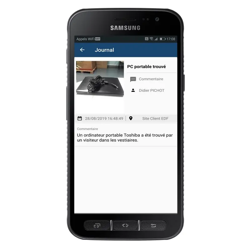 MyMCR sur smartphone
